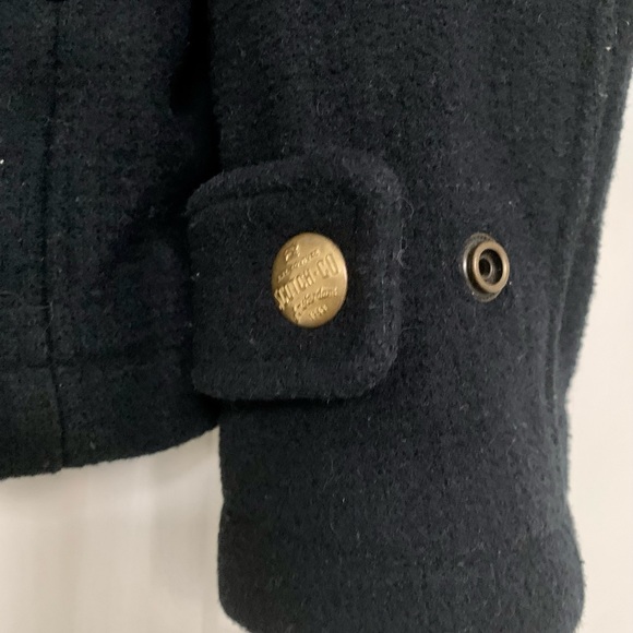 Scotch & Soda dark navy wool coat size Small - Picture 4 of 9